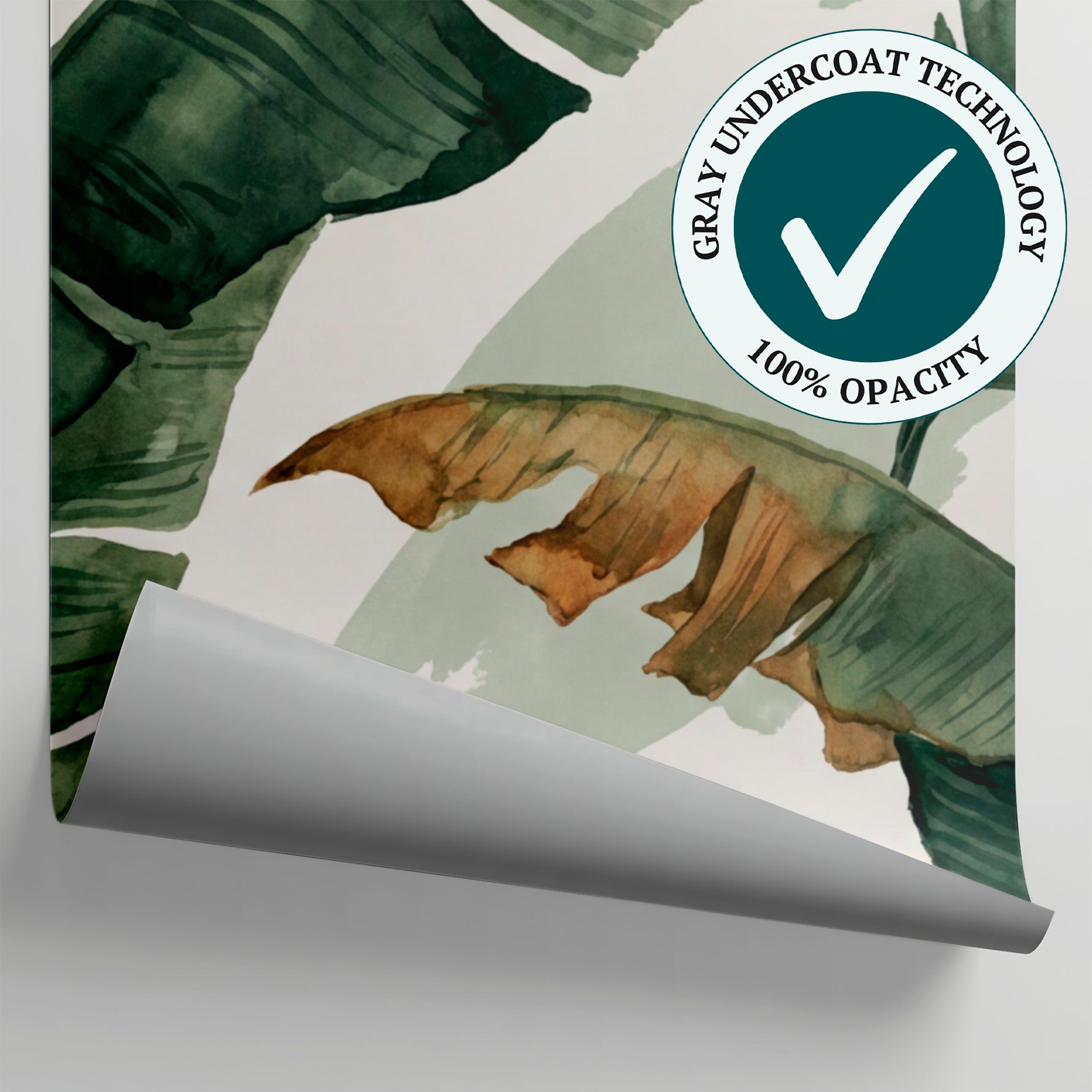 Banana Sway Green Tropical Wallpaper - Jungle Botanical Leaf Greenery Peel and Stick Mural - Matière