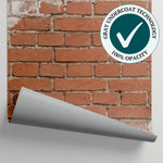 Bare Mortar Brown Brick Wallpaper - White Brick Effect Wallpaper Peel and Stick Wall Mural - Matière