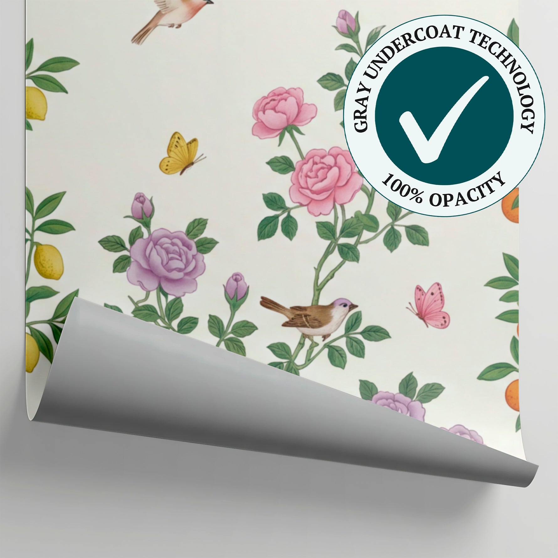 Citrus Thicket Green Chinoiserie Wallpaper - Botanical Greenery Japanese Leaf Wall Mural - Matière