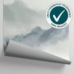 Drifting Sumi Crane Landscape Wallpaper - Gray Scenery Wallpaper Wall Mural - Matière