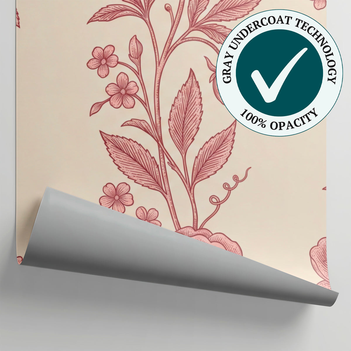 Etched Rosemark Pink Rose Wallpaper - Pink Flower Wallpaper Floral Peel and Stick - Matière