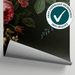 Heirloom Bouquet Dark Floral Wallpaper - Vintage Rose Wallpaper Peel and Stick Mural - Matière