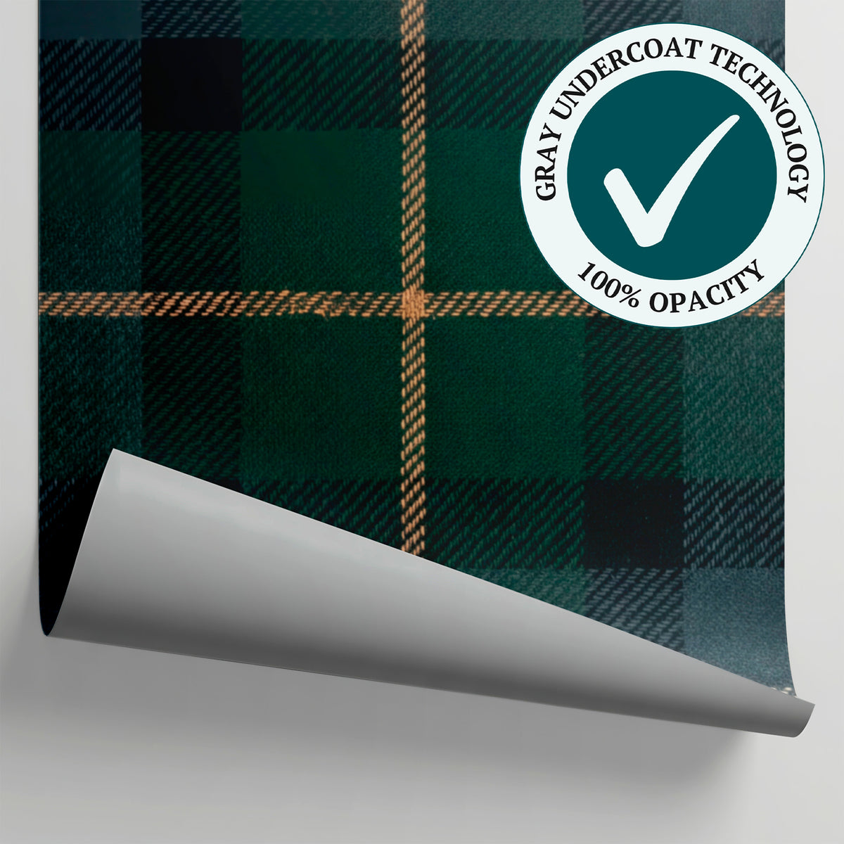 Highland Loom Green Wallpaper - Dark Green Vintage Wallpaper Peel and Stick Navy Blue Emerald Mural - Matière