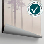 Hushed Pines Gray Forest Wallpaper - Misty Woodland Wallpaper Peel and Stick Wall Mural - Matière