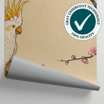 Ivory Quill Beige Chinoiserie Wallpaper - Vintage Japanese Botanical Wall Mural Peel and Stick - Matière
