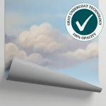 Linen Skies Blue Cloud Wallpaper - Blue Sky Wallpaper Peel and Stick Sky Blue Wall Mural - Matière