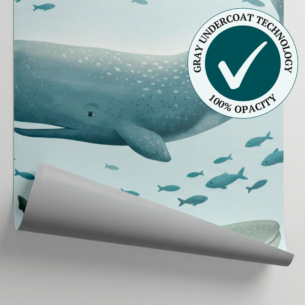 Little Tides - Pastel Nursery Wallpaper for Kids - Pastel Ocean Wallpaper Peel and Stick Sea Wave Mural - Matière