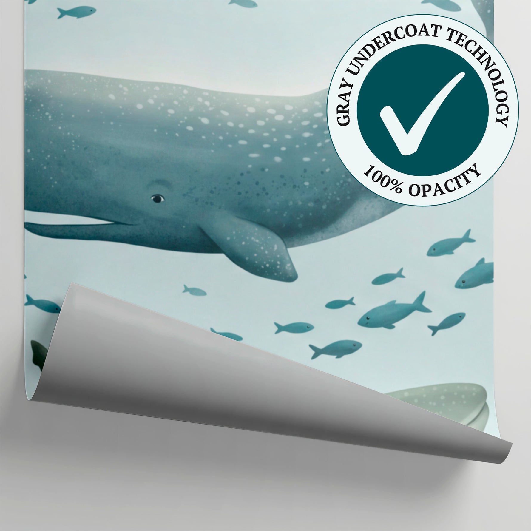 Little Tides - Pastel Nursery Wallpaper for Kids - Pastel Ocean Wallpaper Peel and Stick Sea Wave Mural - Matière
