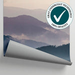 Misty Ridges - Gray Mountain Wallpaper - Moody Landscape Scenery Peel and Stick Wall Mural - Matière