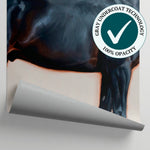 Onyx Stallion Beige Horse Wallpaper - Minimalist Animal Wall Mural Peel and Stick - Matière