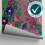 Painted Bouquet Pink Floral Wallpaper - Vintage Flower Botanical Daisy Peel and Stick Wall Mural - Matière