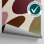 Painted Drift - Green Abstract Wallpaper - Minimalist Geometric Peel and Stick Wall Mural - Matière