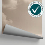Powdered Drift Beige Cloud Wallpaper - Minimalist Sky Wallpaper Peel and Stick Blue Sky Wall Mural - Matière