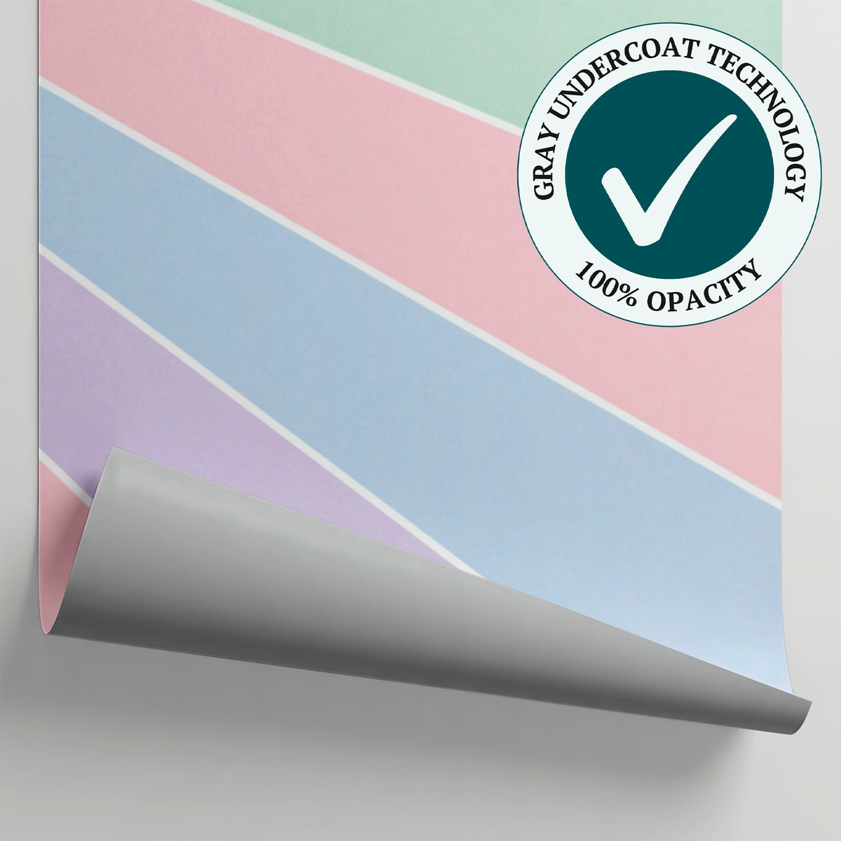 Prism Skyfall Pastel Kids Wallpaper for Nursery - Minimalist Geometric Wall Mural Peel and Stick - Matière