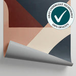 Quiet Composition - Beige Abstract Wallpaper - Beige Geometric Minimalist Peel and Stick Mural - Matière