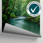 Riverbed Fernsong Green Forest Wallpaper - Dark Green Woodland Greenery Peel and Stick Wall Mural - Matière