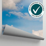 Soft Horizon Blue Cloud Wallpaper - Light Blue Sky Peel and Stick Wall Mural - Matière