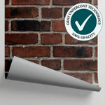 Weathered Foundry - Brown Brick Wallpaper Peel and Stick - Brick Effect Removable Wall Mural - Matière
