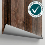Weathered Plank Brown Wood Wallpaper - Rustic Wood Panel Wallpaper Peel and Stick Wood Effect Mural - Matière