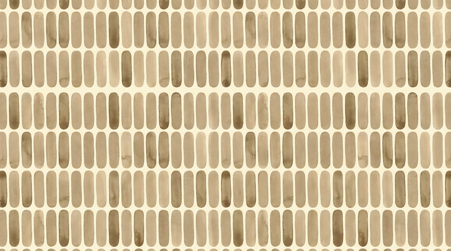 Adobe Tiles Beige Minimalist Wallpaper - Earthy Brown Mid-Century Tile Pattern Peel and Stick - Design