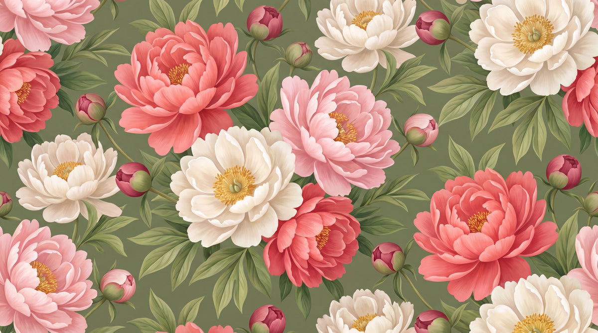 Blushing Petalfall Pink Flower Wallpaper - Light Pink Floral Vintage Peel and Stick Wall Mural - Design