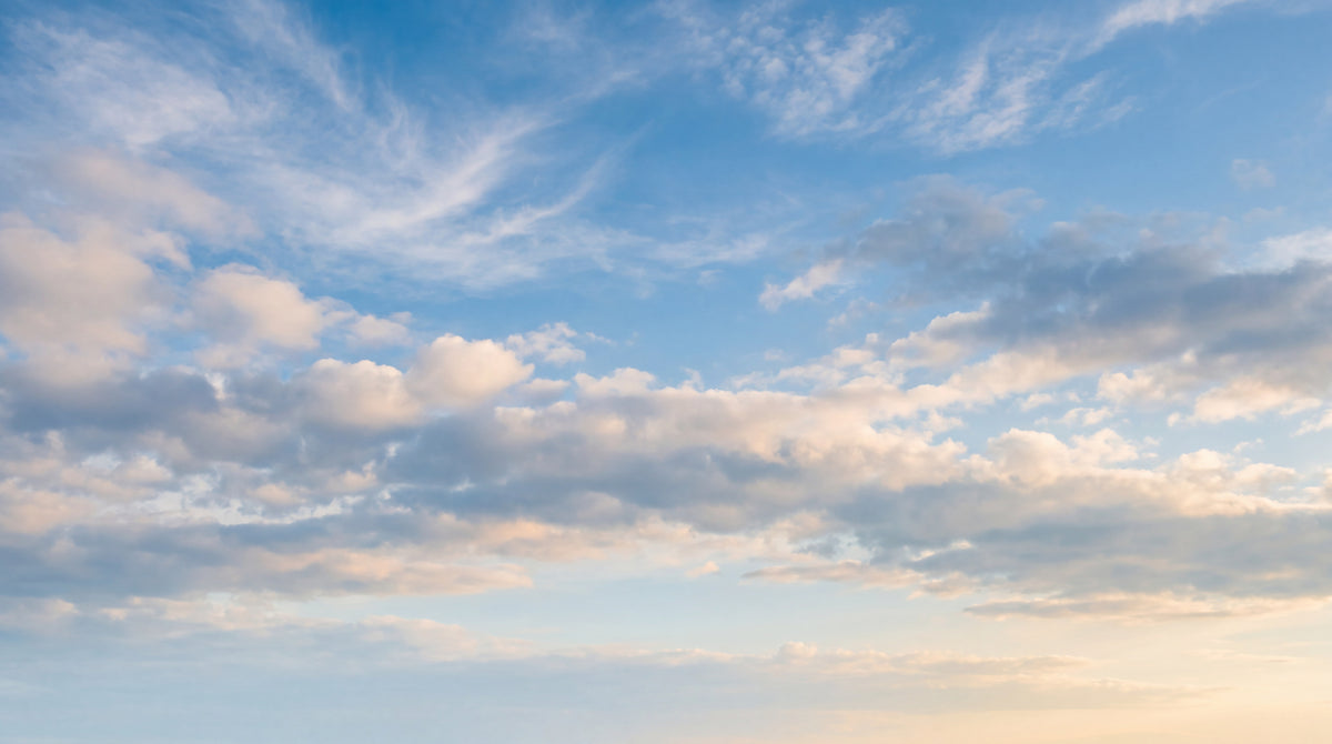 Breath Aloft Blue Cloud Wallpaper - Light Blue Sky Wallpaper Peel and Stick - Design