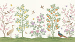 Citrus Thicket Green Chinoiserie Wallpaper - Botanical Greenery Japanese Leaf Wall Mural - Design