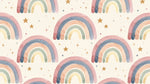 Cloudberry Lullaby Pastel Kids Wallpaper for Nursery - Boho Peel and Stick Wall Mural - Design