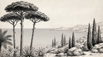 Coastal Grove Beige Forest Wallpaper - Vintage Woodland Wallpaper Wall Mural - Design