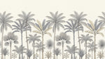 Coral Mirage Beige Tropical Wallpaper - Palm Tree Jungle Botanical Greenery Leaf Wall Mural - Design