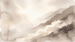 Drifting Mist - Beige Abstract Wallpaper - Minimalist Landscape Scenery Wall Mural Peel and Stick - Design