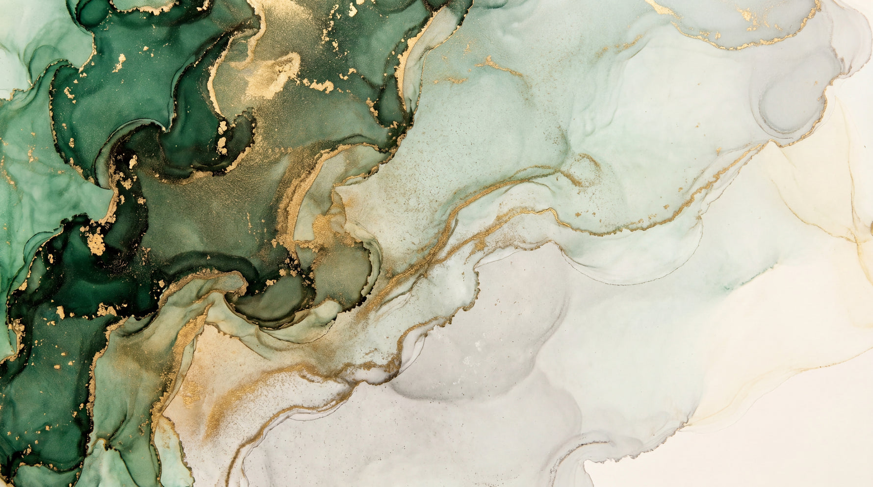 Emerald Alchemy - Green Abstract Wallpaper - Marble Emerald Green Minimalist Peel and Stick Wall Mural - Design