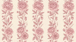 Etched Rosemark Pink Rose Wallpaper - Pink Flower Wallpaper Floral Peel and Stick - Design