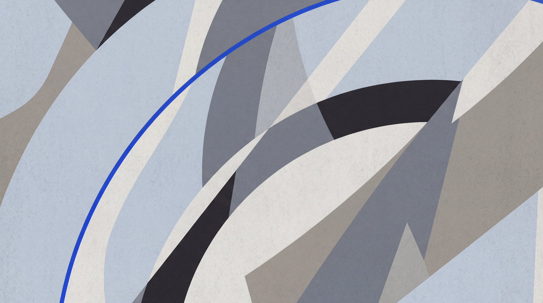 Fractured Horizon - Gray Abstract Wallpaper - Geometric Minimalist Modern Peel and Stick Wall Mural - Design