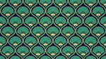Gilded Plumes - Green Art Deco Wallpaper - Teal Gold Geometric Peacock Feather Vintage Peel and Stick - Design