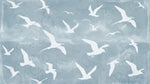 Gull Flight - Blue Animal Wallpaper - Blue Sky Wallpaper Peel and Stick Wall Mural - Design