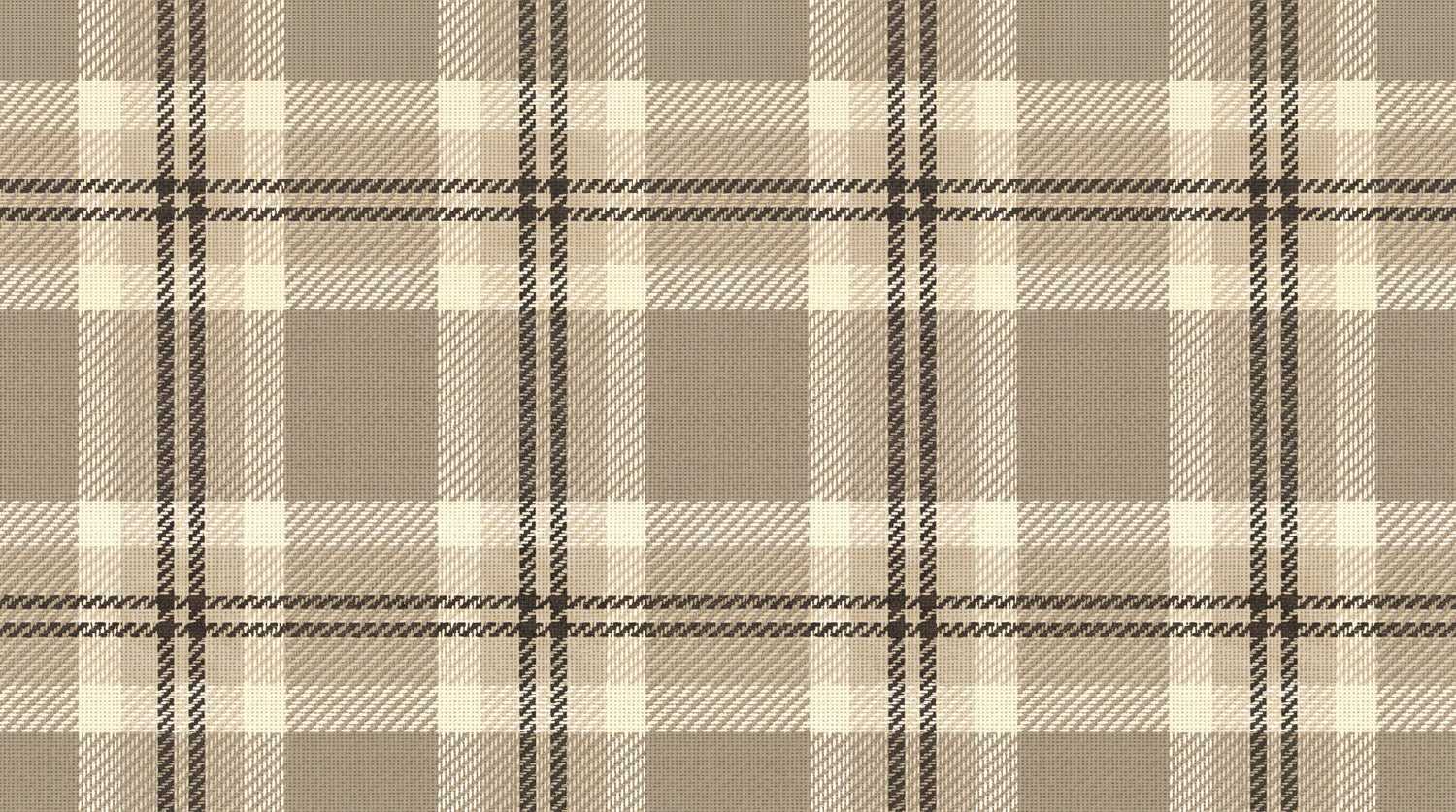 Hearthside Tartan Beige Vintage Wallpaper - Cream Wallpaper Peel and Stick Beige Aesthetic - Design