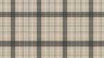 Heritage Tartan - Beige Vintage Wallpaper - Gray Plaid Cream Check Peel and Stick Mural - Design