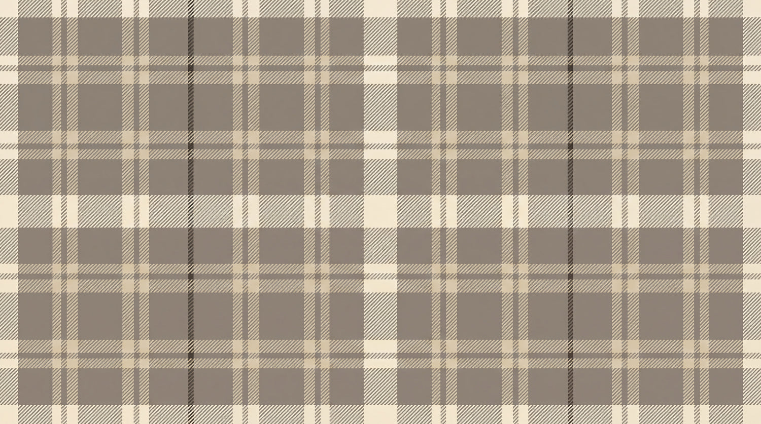 Heritage Weave - Gray Vintage Wallpaper - Beige Geometric Plaid Peel and Stick - Design