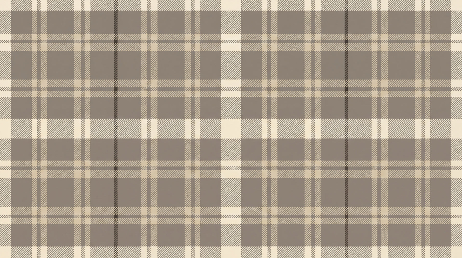 Heritage Weave - Gray Vintage Wallpaper - Beige Geometric Plaid Peel and Stick - Design