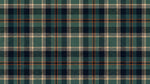 Highland Hearth - Green Vintage Wallpaper - Dark Green Orange Plaid Peel and Stick - Design
