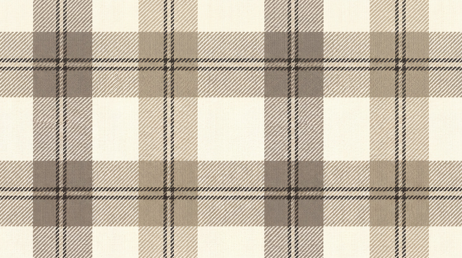 Highland Weave - Beige Vintage Wallpaper - Plaid Victorian Damask Peel and Stick - Design