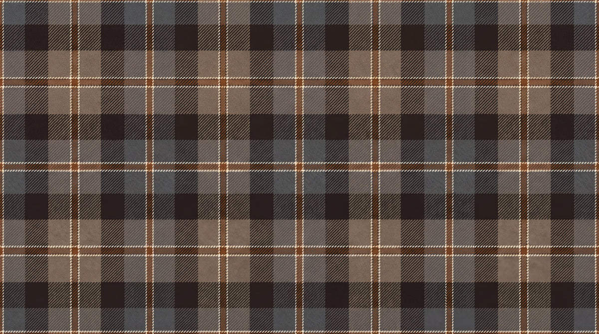 Highland Weave - Brown Vintage Wallpaper - Light Brown Grey Aesthetic Plaid Peel and Stick - Design