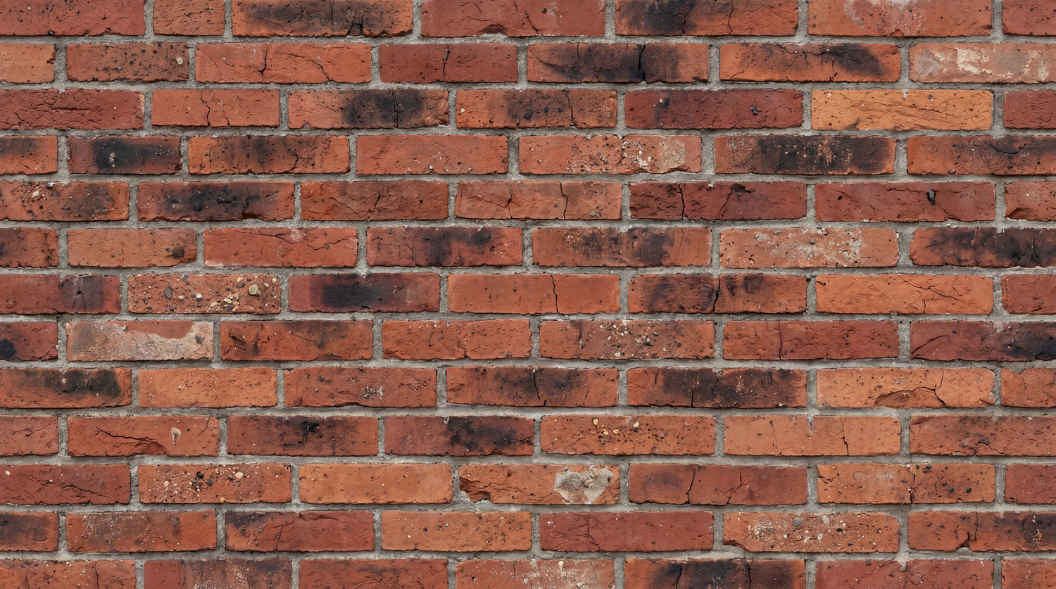 Kiln Ember Stack Red Brick Wallpaper - Brick Effect Peel and Stick Wall Mural - Design