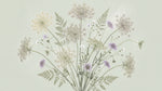 Lacecloud Pasture Green Floral Wallpaper - Sage Green Flower Peel and Stick Greenery Wall Mural - Design
