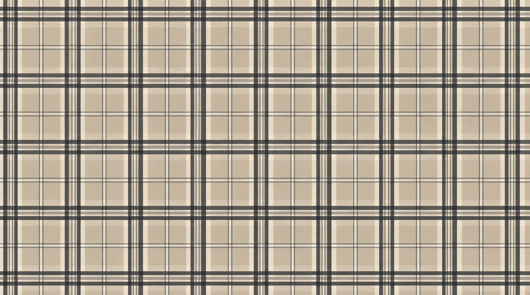 Linen Crosshatch Beige Vintage Wallpaper - Geometric Victorian Peel and Stick Mural - Design