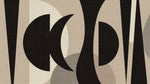 Lunar Composition - Beige Abstract Wallpaper - Minimalist Geometric Peel and Stick Wall Mural - Design