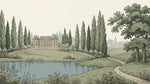 Manor Horizon Green Scenery Wallpaper - Sage Green Landscape Wallpaper Peel and Stick - Design