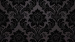 Obsidian Bloom Black Gothic Wallpaper - Victorian Damask Floral Peel and Stick Dark Academia Mural - Design
