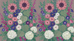 Painted Bouquet Pink Floral Wallpaper - Vintage Flower Botanical Daisy Peel and Stick Wall Mural - Design